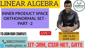 INNER PRODUCT SPACE || PART-2 || ORTHONORMAL SET | LINEAR ALGEBRA #innerproductspace #orthonormalset