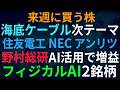 【あすの株相場】4月26日(日) 野村総研SaaS懸念払拭？最高益決算 / 次テーマ海底ケーブル！？NEC・住電・湖北・アンリツ / フィジカルAI2銘柄決算修正、ファナーーク