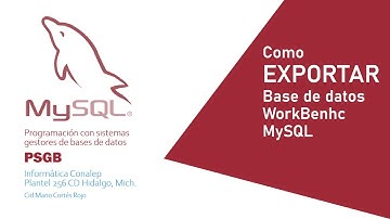 Como exportar base de datos MYSQL