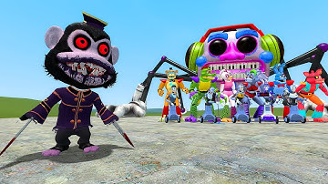 NEW DARK MURDER MONKEY DARK DECEPTION CHAPTERS 1-4 NPCs VS ALL FNAF SB ANIMATRONICS in Garry