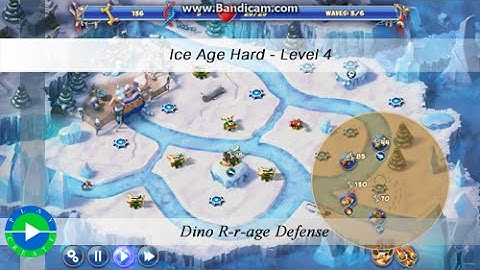Dino Rage walkthrough (hard - ice age) - Level 4