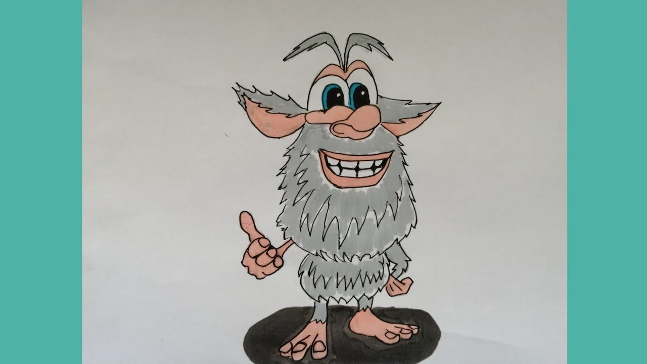 Как рисовать бубу видео