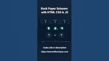 Rock Paper Scissors with HTML/CSS/JS #coding #javascript #html #css #frontend #tutorial #programming