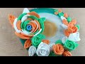 Republic day cute flowers with clay