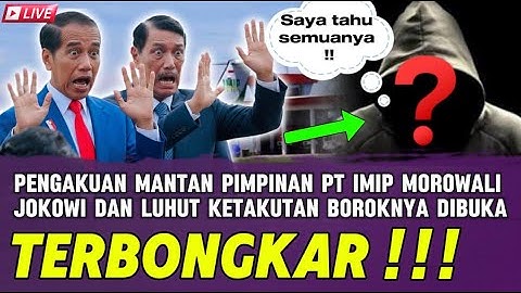 TERBONGKAR !! MANTAN PIMPINAN BANDARA IMIP MOROWALI BUKA SUARA, JOKOWI LUHUT PANIK KETAKUTAN