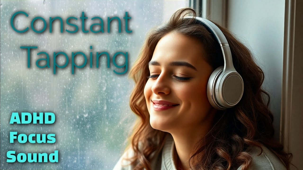 Constant Tapping ADHD Focus Sound | ASMR Sounds | 1 hour Darkscreen ...