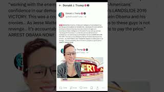 Trump calls for Obama's arrest 🤣 #greenscreen #trump #obama #arrest #breakingnews