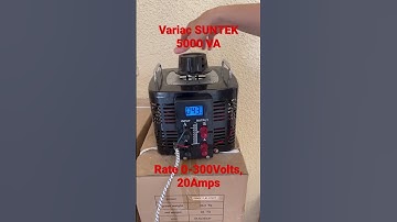 Variac transformer SUNTEK 5000VA, 0-300volts. 20A #voltageregulator #variac #electricaldevice