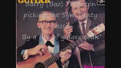 Barry (Baz) Thornton by a fire of gidgee coals