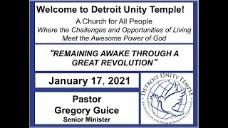 Detroit Unity Temple Sunday Service 01-17-21