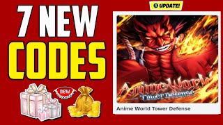 Hurry Up⚠️UPDATE NEW! Anime world Tower Defense CODES 2024!! | BE QUICKLY | Part 169