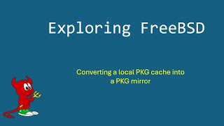 How to convert a local FreeBSD PKG cache into a PKG mirror