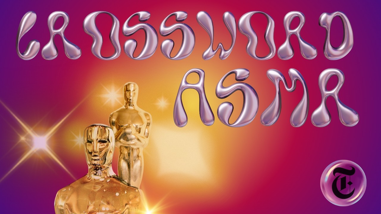 ASMR | Solving an Oscars Themed Crossword 🎥✨