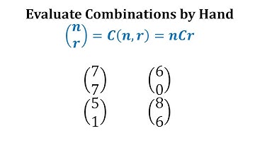 Evaluate Combinations by Hand (No Calculator)