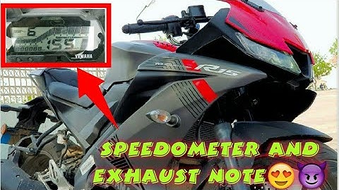 Yamaha R15 V3.0 Exhaust Note | display explained | Speedometer | Quick Review