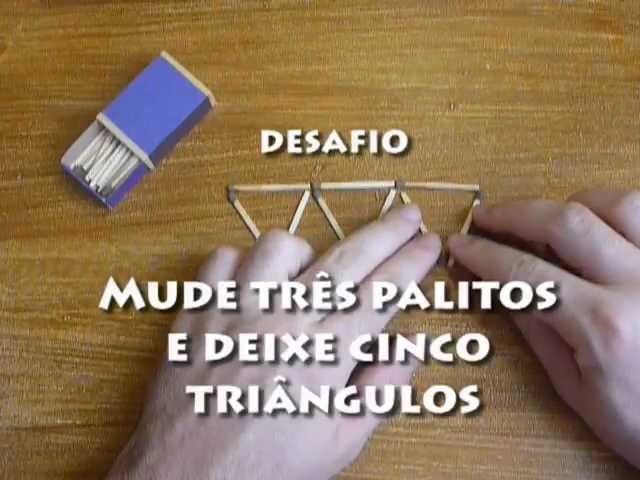 Desafio matemático com palitos 5 + 9 = 9 