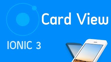 Ionic 3 Tutorial #8 Card View - fetch from json