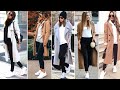 COMBINACIONES DE OUTFITS CON TENIS BLANCOS/ ZAPATILLAS DEPORTIVAS BLANCAS MODA MUJER TENDENCIAS 2023