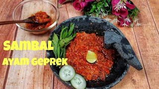 Sambal Ayam Geprek 2 Versi , Bahan Mudah Tapi Rasa Perghh Sedap