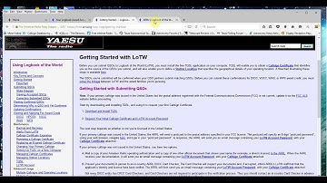 Logging on Log Book of the World- LOTW- Part 2