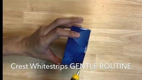 Crest 3d whitestrips dental whitening kit gentle routine