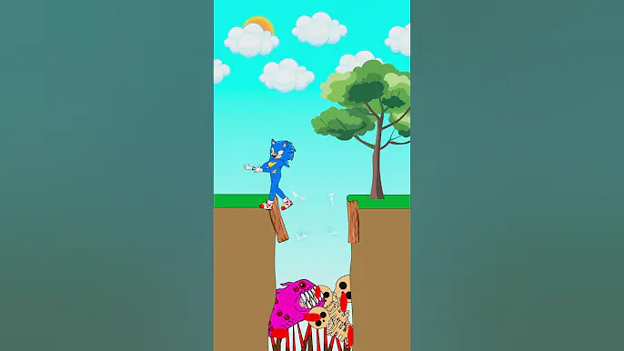 Outline Video Sonic cartoon mania.!!!! #animation #shorts