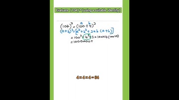 Evaluate ( 104 )³ (using a suitable identity #maths