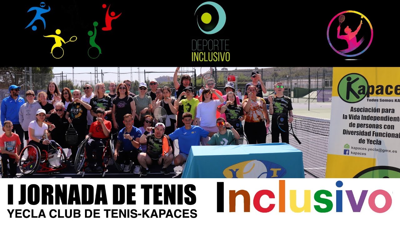 I Jornada de Tenis Inclusivo (Sábado 13 de abril de 2024) - YouTube