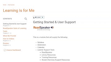 What is ReadSpeaker webReader and How Do I Access It in the Open LMS