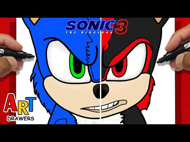 SONIC 3 HYPE — Shadow (old sketch I drew a year ago and I just