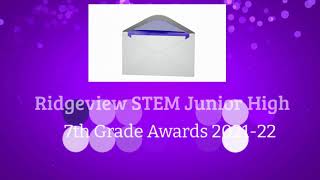 7th Grade Awards Ceremony 2022