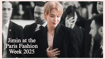 BTS Jimin taking over Paris Fashion Week 2025