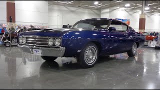 1969 Ford Torino Talladega 428 CI Cobra Jet Engine in Blue on My Car Story with Lou Costabile