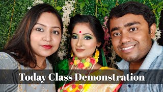 Haldi Makeup Look Demonstration In My Class ||Vlogg-279)