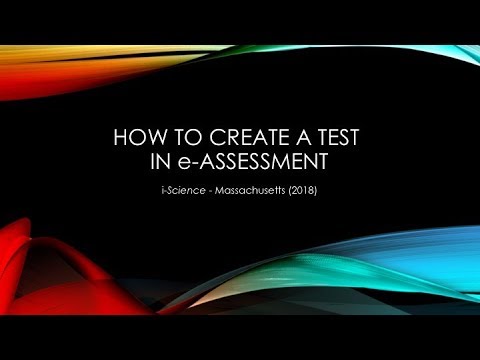 McGraw Hill iScience - Create a Test in e Assessment