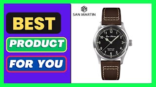 San Martin Men Pilot Watch 37Mm Ronda 715 Fire Pattern Dial