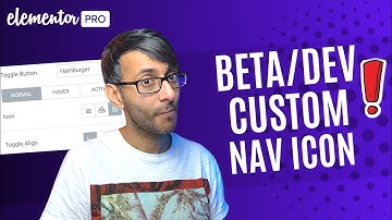 Beta/Dev Custom Nav Menu Icon - Elementor Wordpress Tutorial