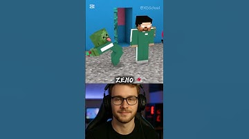 When Zombie and Herobrine Plays The Squid Game Marbles | Minecraft animations #shorts #minecraft