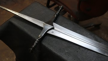 Forging a the Witcher 3 sword, part 3, making the guard.