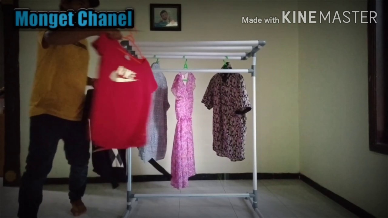 cara mudah bikin jemuran dari paralon..kereeenn YouTube