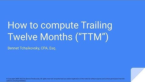 How to compute trailing twelve months ("TTM") with examples (Apple & Microsoft)