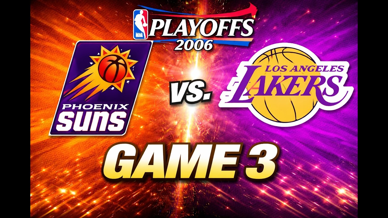 NBA PlayOffs 2006 Rd1 Phoenix Suns vs. Los Angeles Lakers Game 3 Kobe Bryant Full game