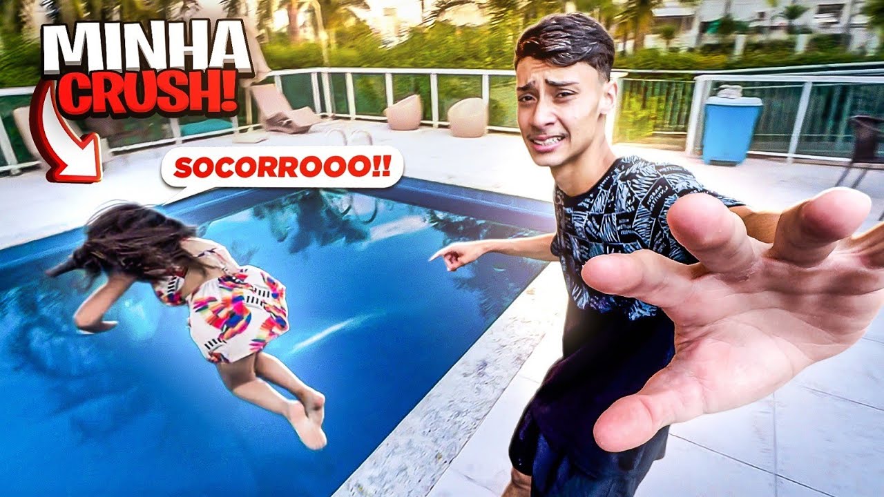 🚨Brig4 Fei4🚨 O Nick Empurrou Minha Crush Na Piscina Por Ciúmes… 😡