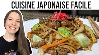 Nouilles Sautées Japonaises - Yakisoba - Recette Facile Yakisoba Noodles - Hop Dans Le Wok