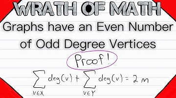 Proof: Every Graph has an Even Number of Odd Degree Vertices | Graph Theory