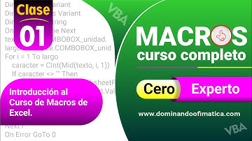 VIDEO 01 - Introducción al Curso de Macros de Excel