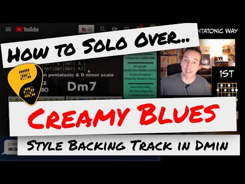 🎸 How to Solo Over Backing Tracks | Creamy Blues Backing Track in D minor