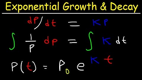 Exponential Growth and Decay Calculus, Relative Growth Rate, Differential Equations, Word Problems