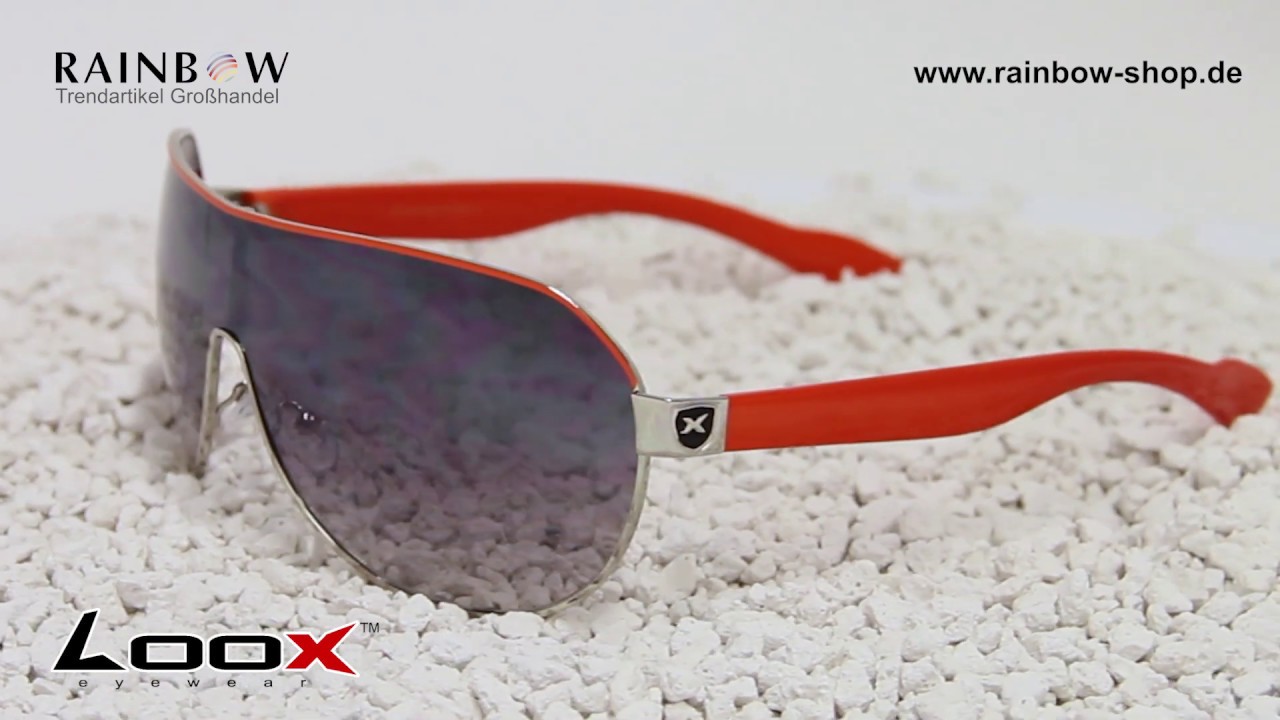 LOOX™ Sonnenbrille (LOOX-102 Cancun - X Emblem auf Rahmen) - Trend Sonnenbrillen im Großhandel!