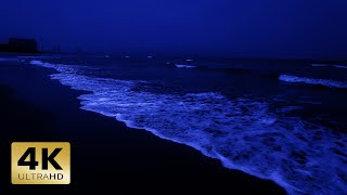 Ocean Waves For Deep Sleep 4K | Sleep In 3 Minutes With Quiet Beach, Soft Waves Relaxing At Night